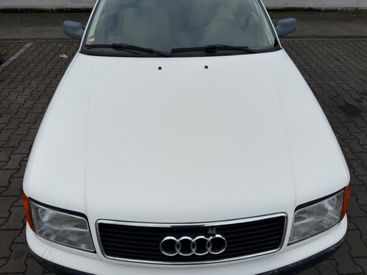 Audi 100 C4 original Motorhaube Deckel vorn L90E Alpinweiss BJ91